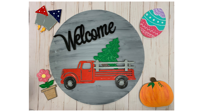 Welcome Truck Plaque Class