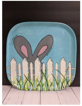 Hoppy Spring Platter VIRTUAL Paint Class