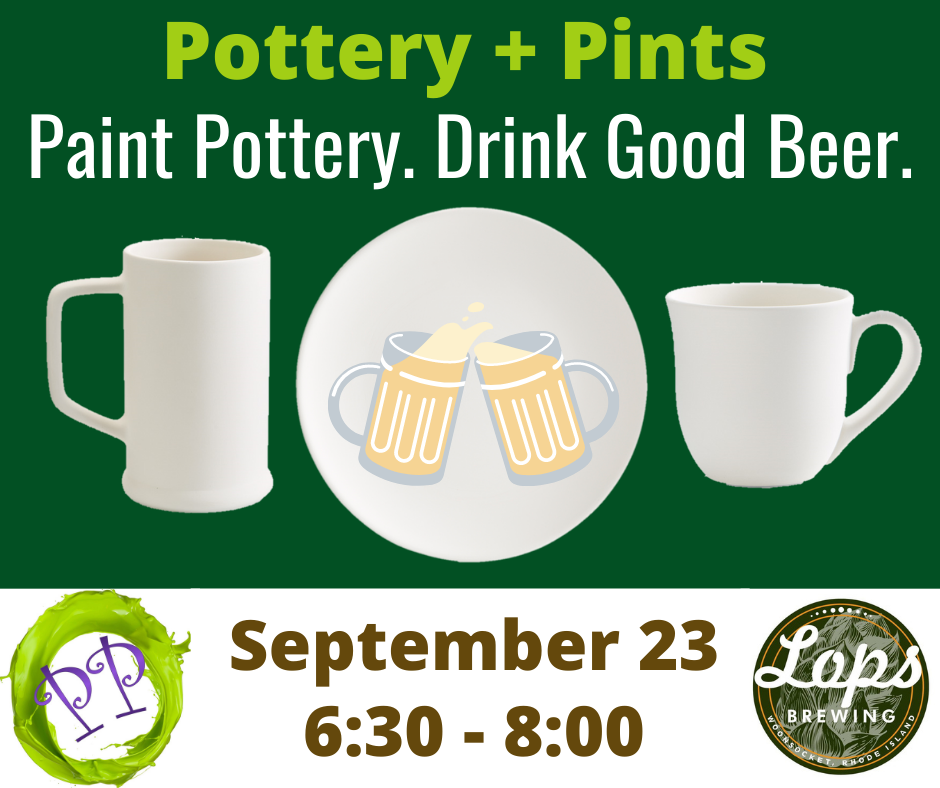 Pottery + Pints at Lops Brewing!