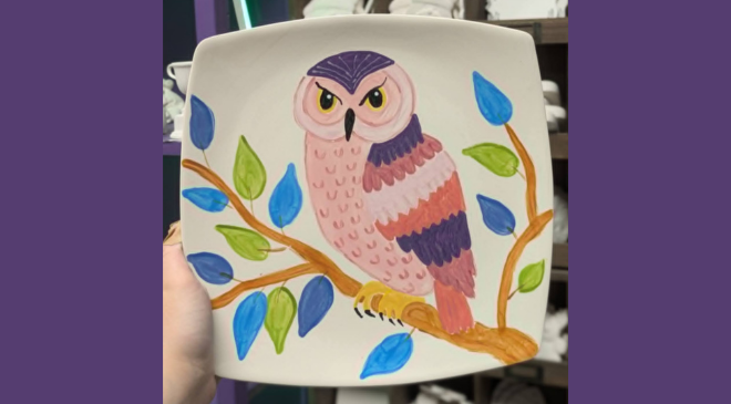 Owl Ceramic Paint Class