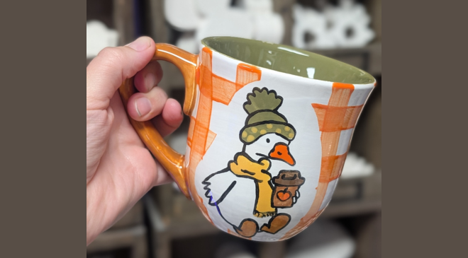 Gingham Goose Ceramic Paint Class